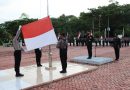 Kapolres Nagan Raya Pimpin Upacara Pengibaran Bendera Merah Putih Dalam Rangka Hut ke 77 Kemerdekaan RI