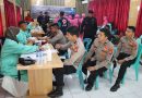 Polres Nagan Raya ikut partisipasi  kegiatan donor darah dalam rangka HUT TNI ke 78