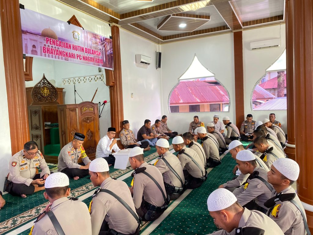 Binrohtal: Personel Polres Nagan Raya Sempurnakan Mental dan Rohani Dalam Operasi Mantap Brata Seulawah 2023-2024