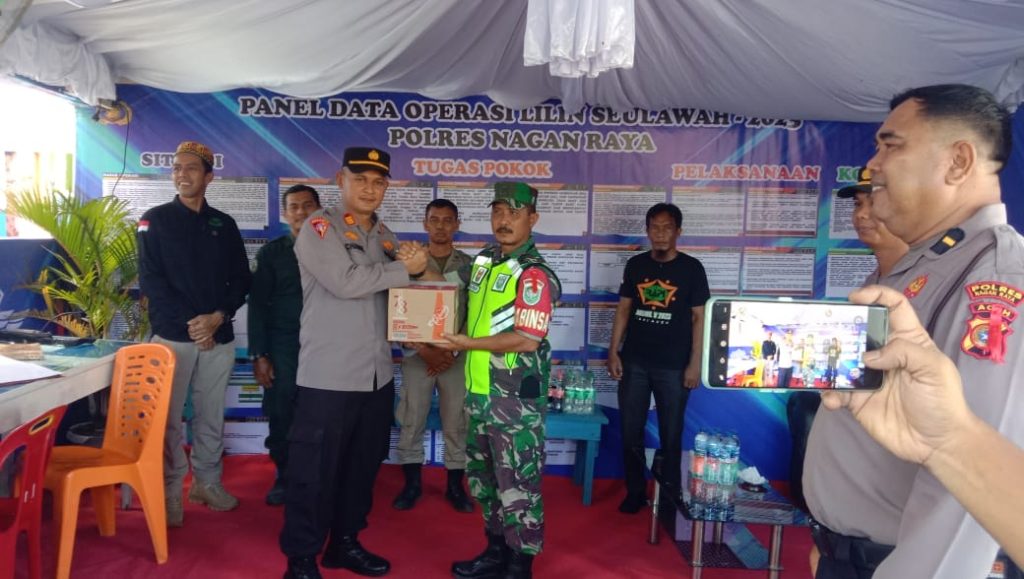 Kapolres Nagan Raya Melaksanakan Pengecekan Kesiapan Pos Pengamanan Nataru