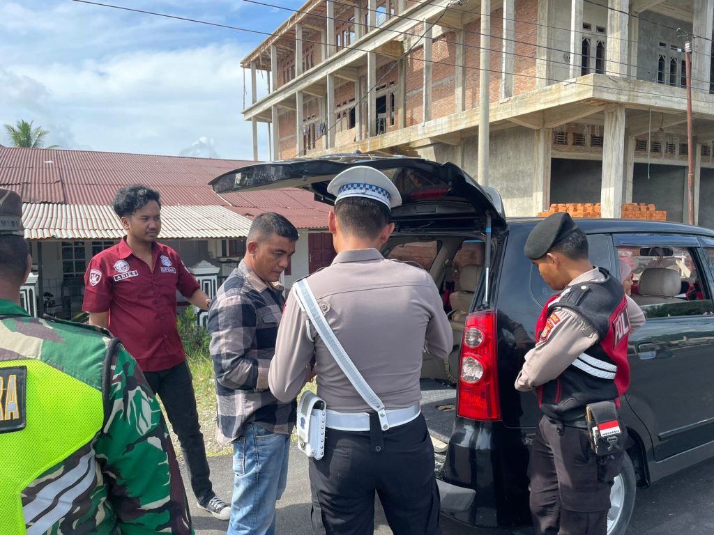 Polres Nagan Raya Gelar Razia Guantibmas dalam Rangka Peringatan ke-79 Tahun Hari Damai Aceh