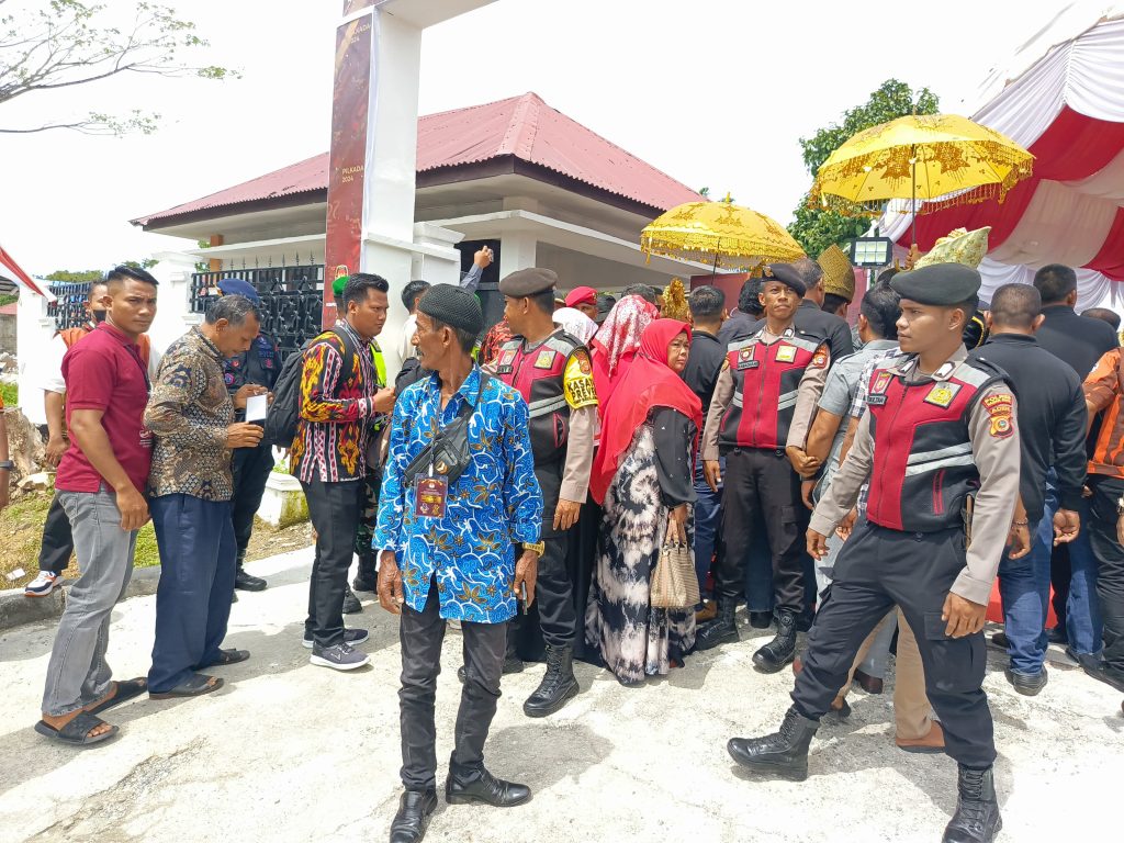 Pengamanan Ketat oleh Polres Nagan Raya pada Tahapan Pendaftaran Pasangan Calon Bupati dan Wakil Bupati