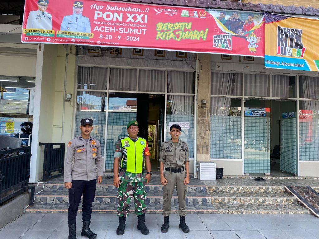 Personel Polres Nagan Raya Laksanakan Pengamanan dan Monitoring Penginapan Atlit Cabor Softball PON XXI Aceh-Sumut 2024