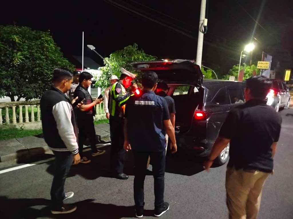 Polres Nagan Raya Gelar Razia Cipta Kondisi di Jalan Nasional, Antisipasi Gangguan Kamtibmas