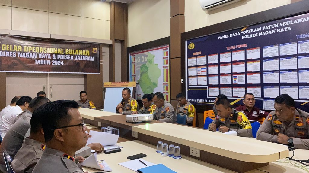 Kapolres Nagan Raya Pimpin Gelar Operasional untuk Kesiapan Operasi Mantap Praja Seulawah 2024